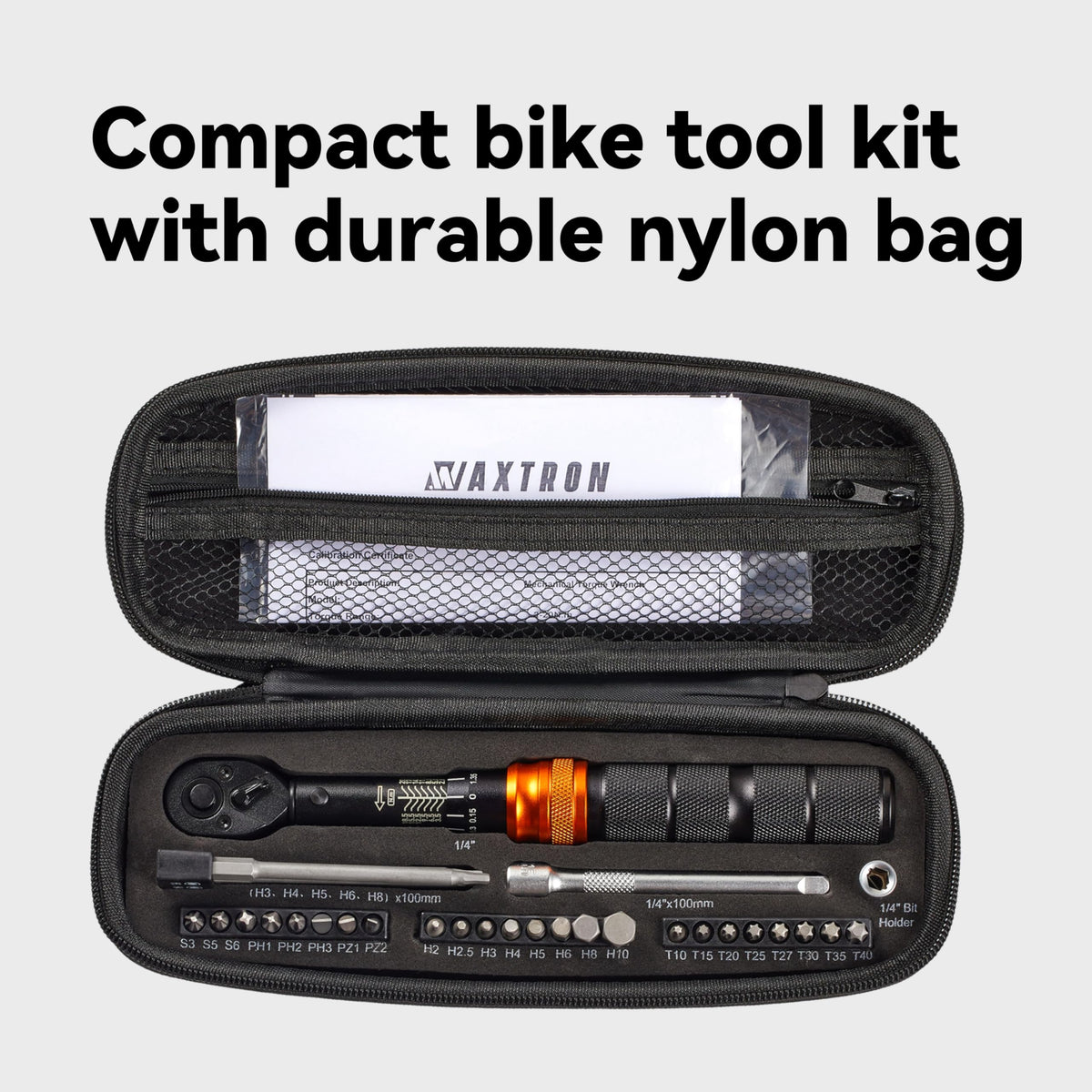 Waxtron compact nylon travel pouch for on-the-go repairs.
