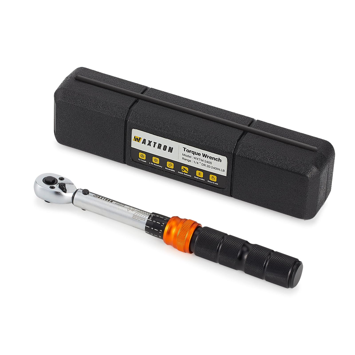 Waxtron torque wrench with a click mechanism delivers precise feedback for delicate bike work