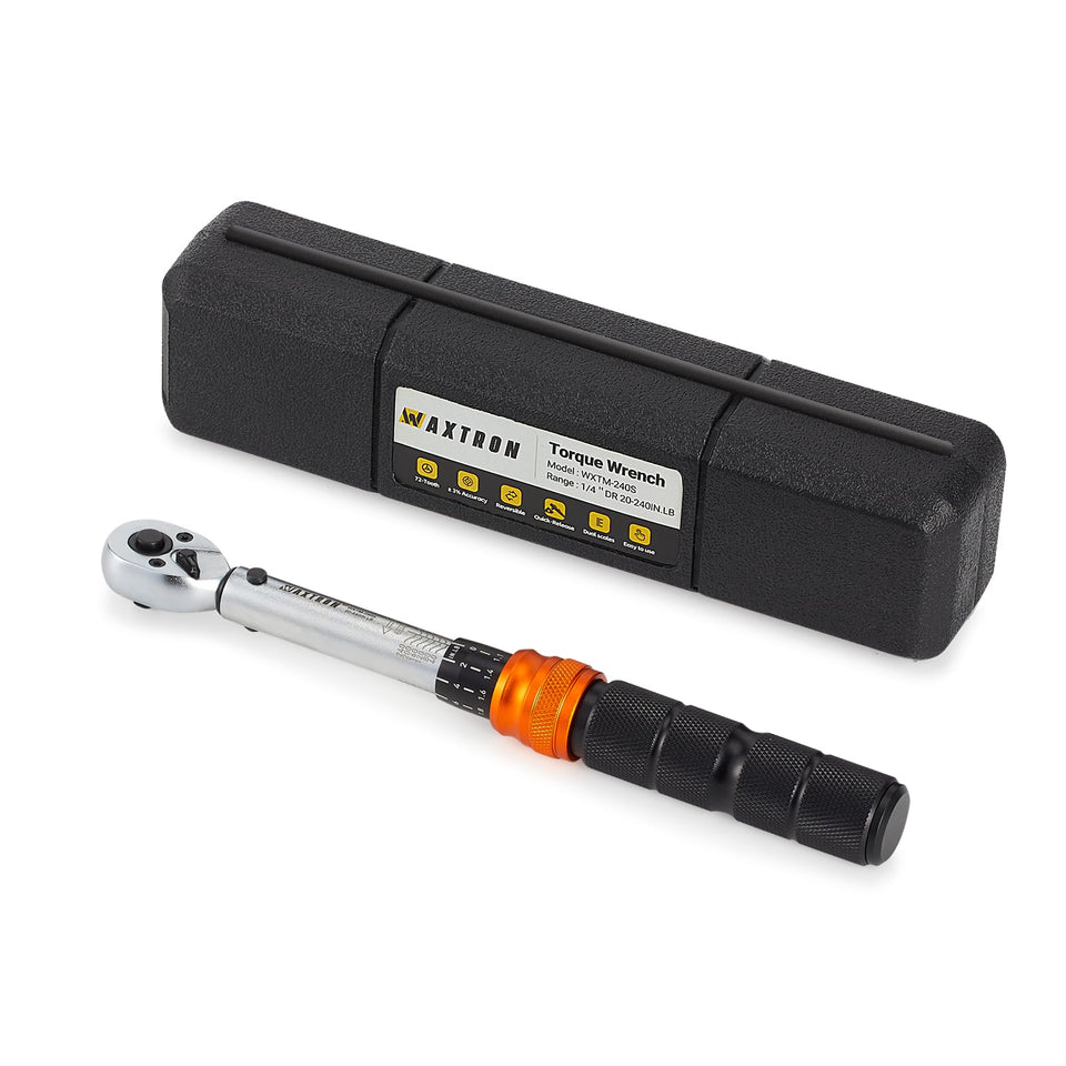 Waxtron torque wrench with a click mechanism delivers precise feedback for delicate bike work
