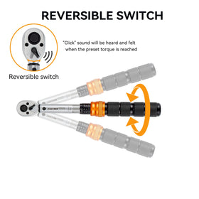 Waxtron torque wrench dual-direction design enables accurate tightening on bikes in both directions