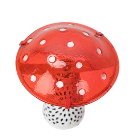 Way To Happiness hand-painted UV finish adds durable color to mushroom cap