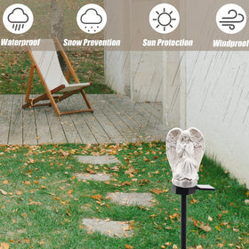Wayda solar angel light suitable for patios and porches with easy installation