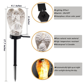 Wayda solar angel light for yard brightens outdoor spaces for evening gatherings
