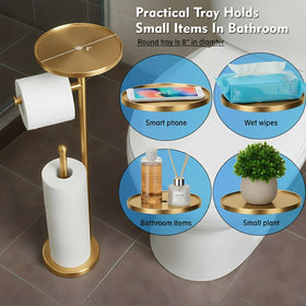 WAYDELI stainless steel 4-roll storage base