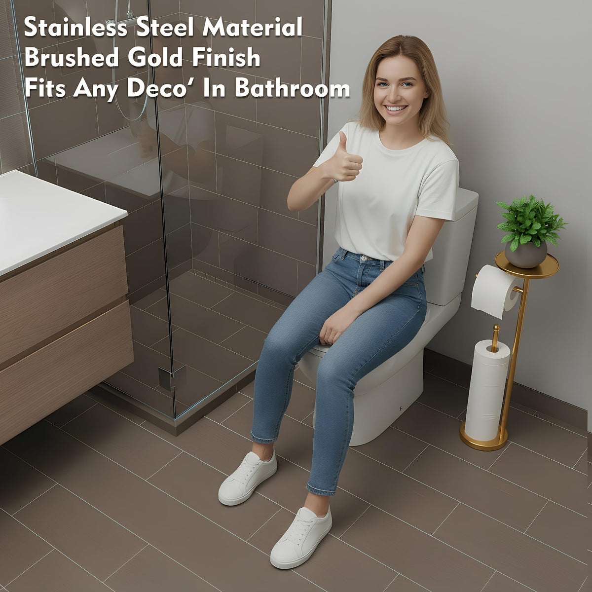 WAYDELI weighted base adds stability and prevents tipping