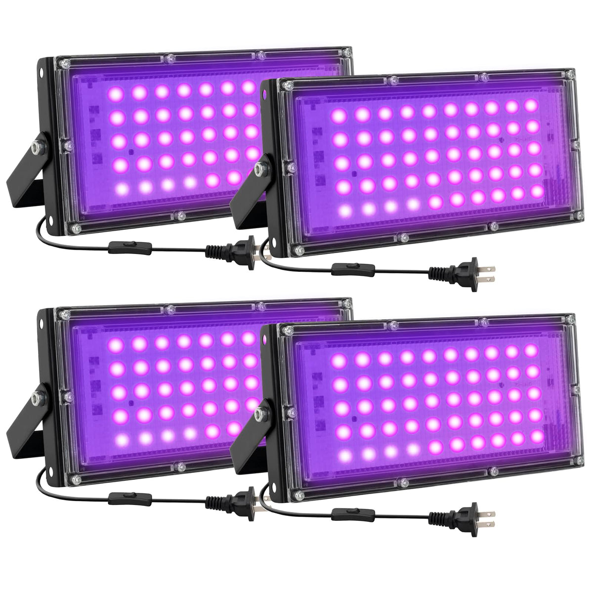 Waygor 50W blacklight floodlight for vibrant indoor glow party effects