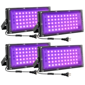 Waygor 50W blacklight floodlight for vibrant indoor glow party effects