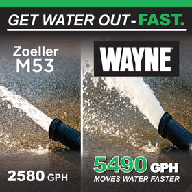 Wayne CDU980E durable cast iron and stainless steel construction for longevity