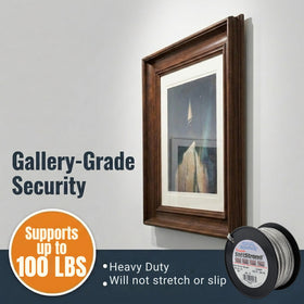 WCS SuperSoftstrand sag-resistant stainless wire maintains display alignment.