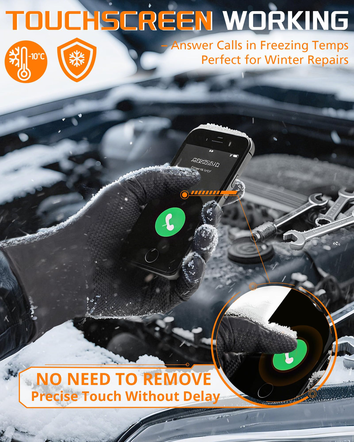 WCY NitroShield diamond texture enhances grip in wet conditions