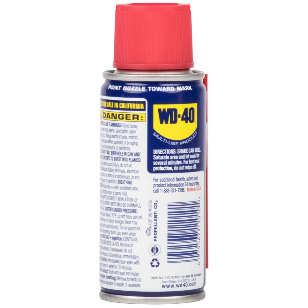 WD-40 dries moisture from electrical systems to prevent short circuits.