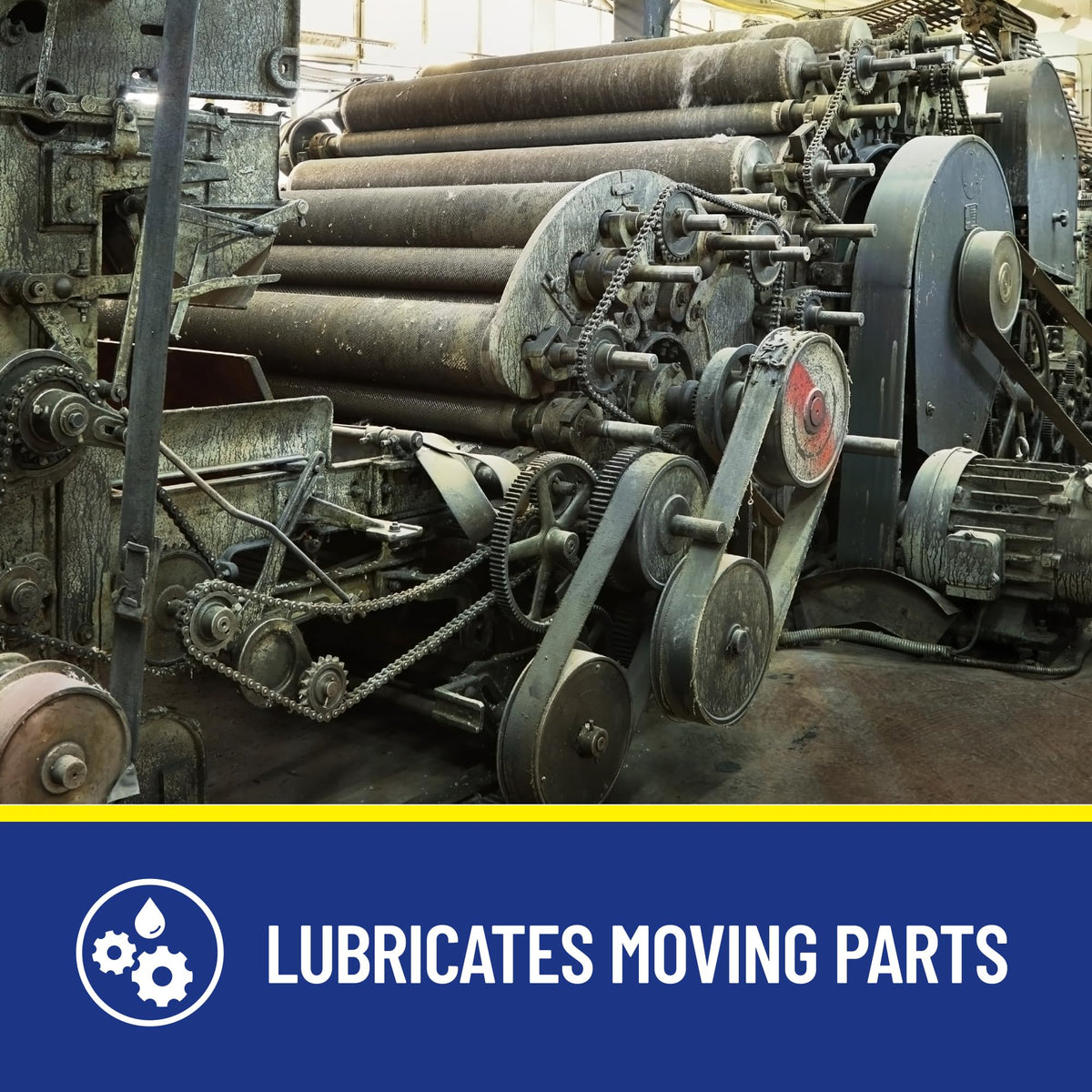 WD-40 gears and hinges image showing moving parts restored with lubrication