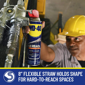 WD-40 Original Formula with EZ-Reach straw reaching tight spaces for smoother operation.