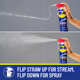 WD-40 Original Formula two-way spray enables both stream and spray for precise lubrication.