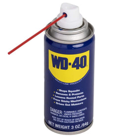 WD-40 penetrates rust to release stuck metal parts smoothly.