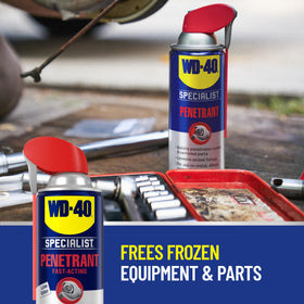 WD-40 Specialist Penetrant leaves a protective rust-preventive film.