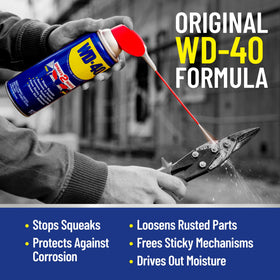 WD-40 Specialist Silicone Lubricant 11oz with Smart Straw provides water resistance.