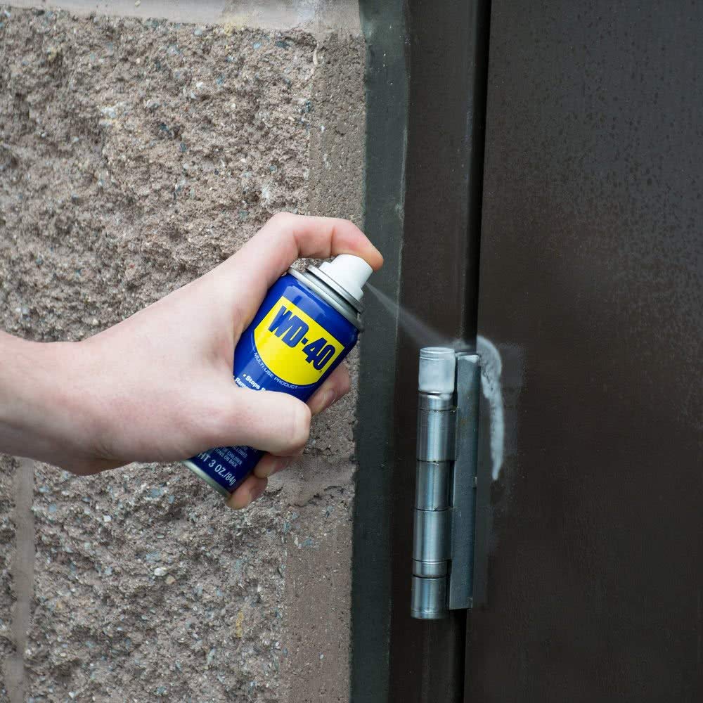 WD-40 travel-size lubricant for convenient storage and on-the-go fixes.