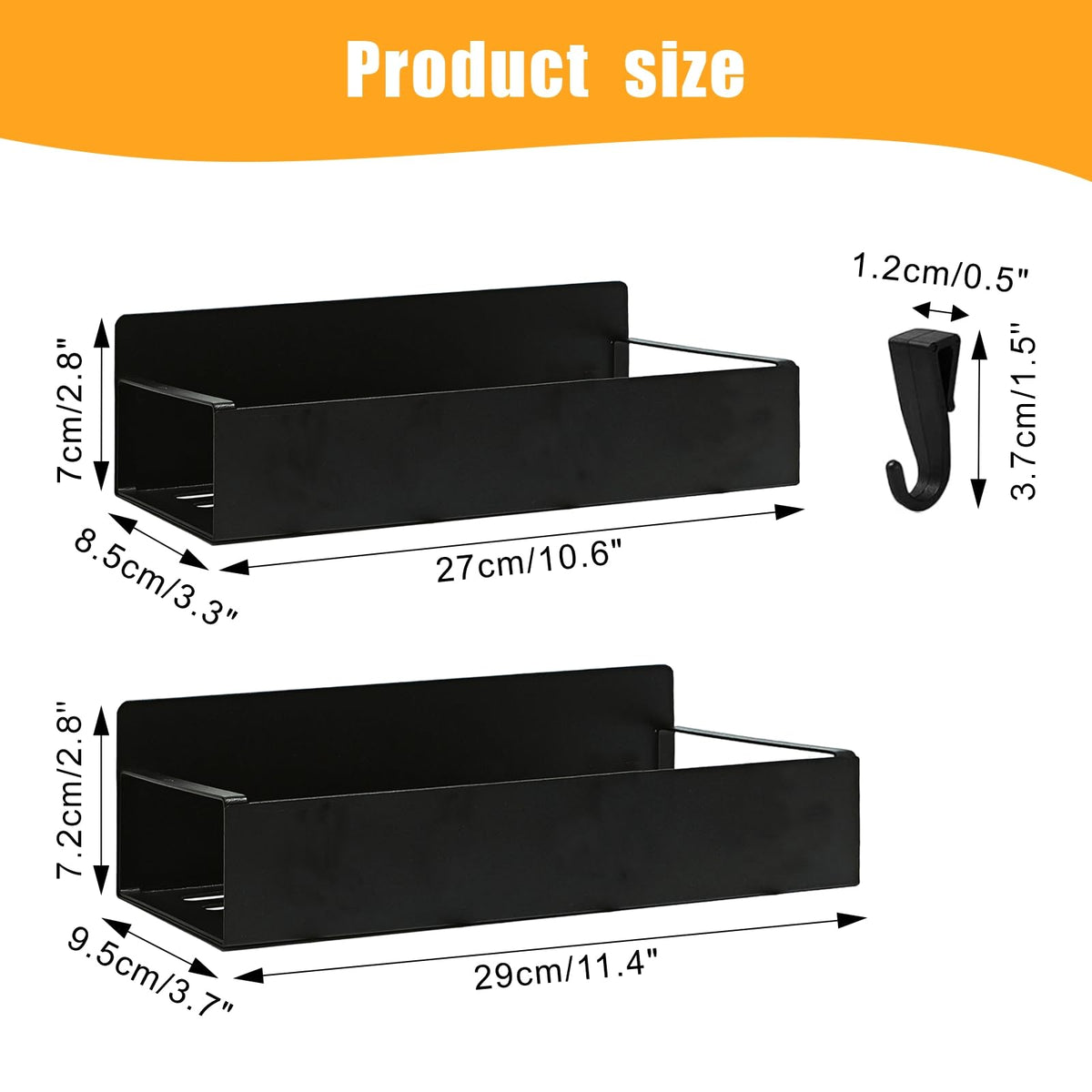 WDBG magnetic spray can holder large side view attached to a metal surface for easy reach.
