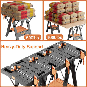 WDOT anti-slip feet stabilize the work surface
