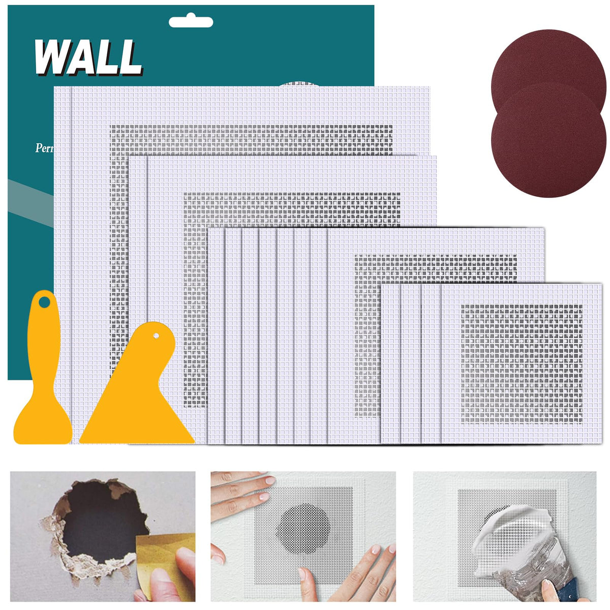 WDSHCR drywall repair kit 20-pack overview for quick home hole repairs