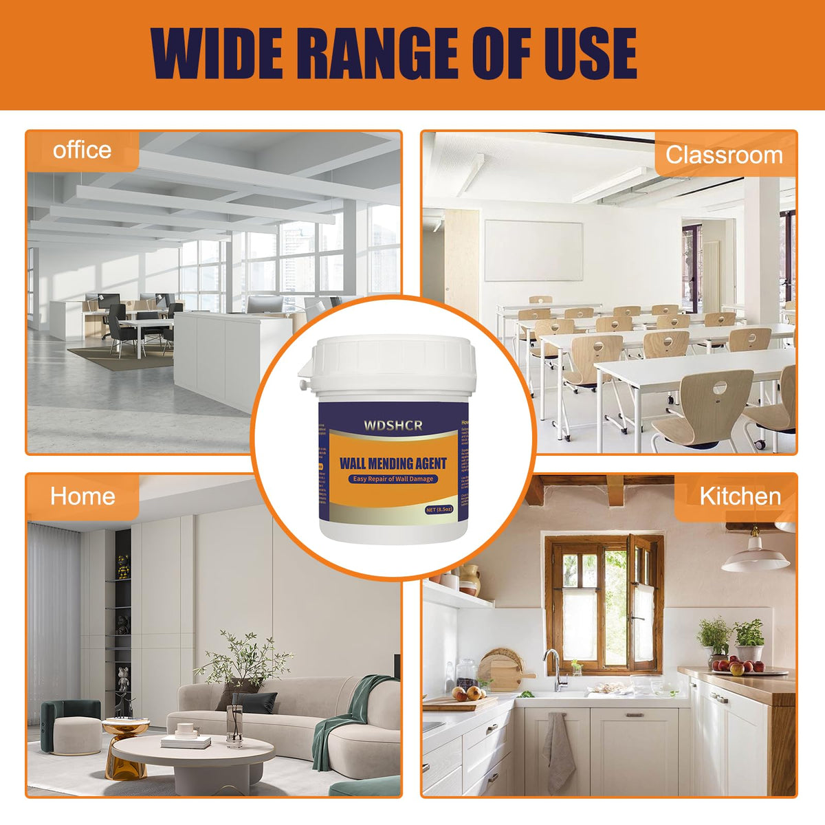WDSHCR drywall repair kit layout shows complete set