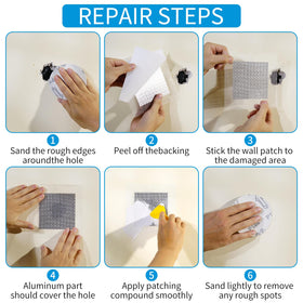 WDSHCR self-adhesive mesh patch demonstrating extended backing for durability