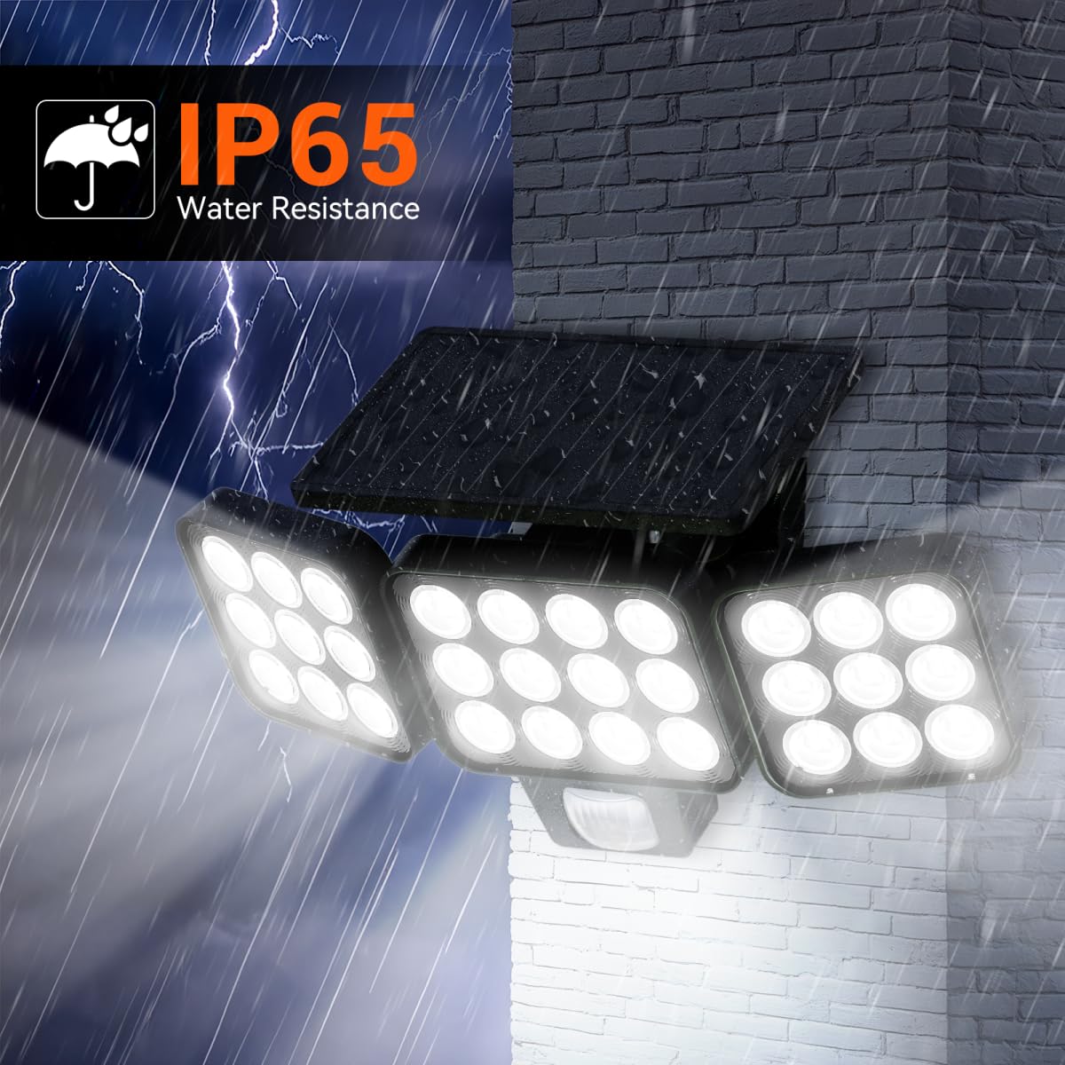 WdtPro 270° wide-angle LED light covers large yards