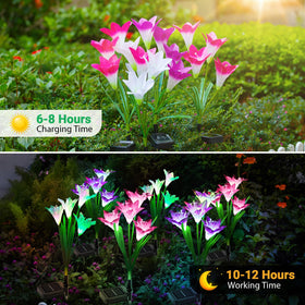 WdtPro lily lights with adjustable stems for flexible styling