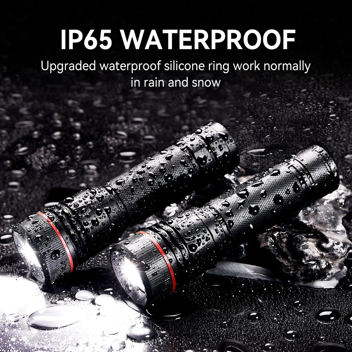 WdtPro anti-slip finish keeps the flashlight secure during use.