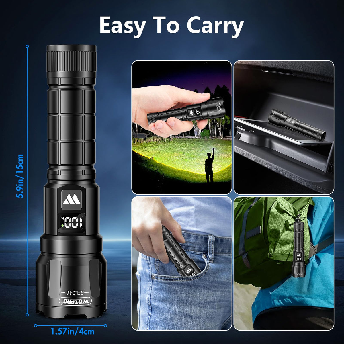 WdtPro SFL046 IP65 waterproof shell withstands rain and snow.