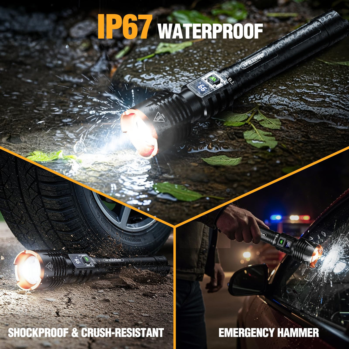 WdtPro flashlight outdoor ready build suited for camping and emergencies