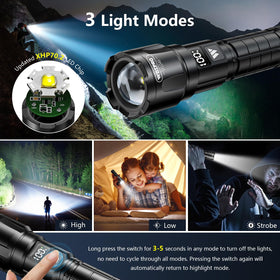 WdtPro SFL046 USB rechargeable design for quick, convenient power.