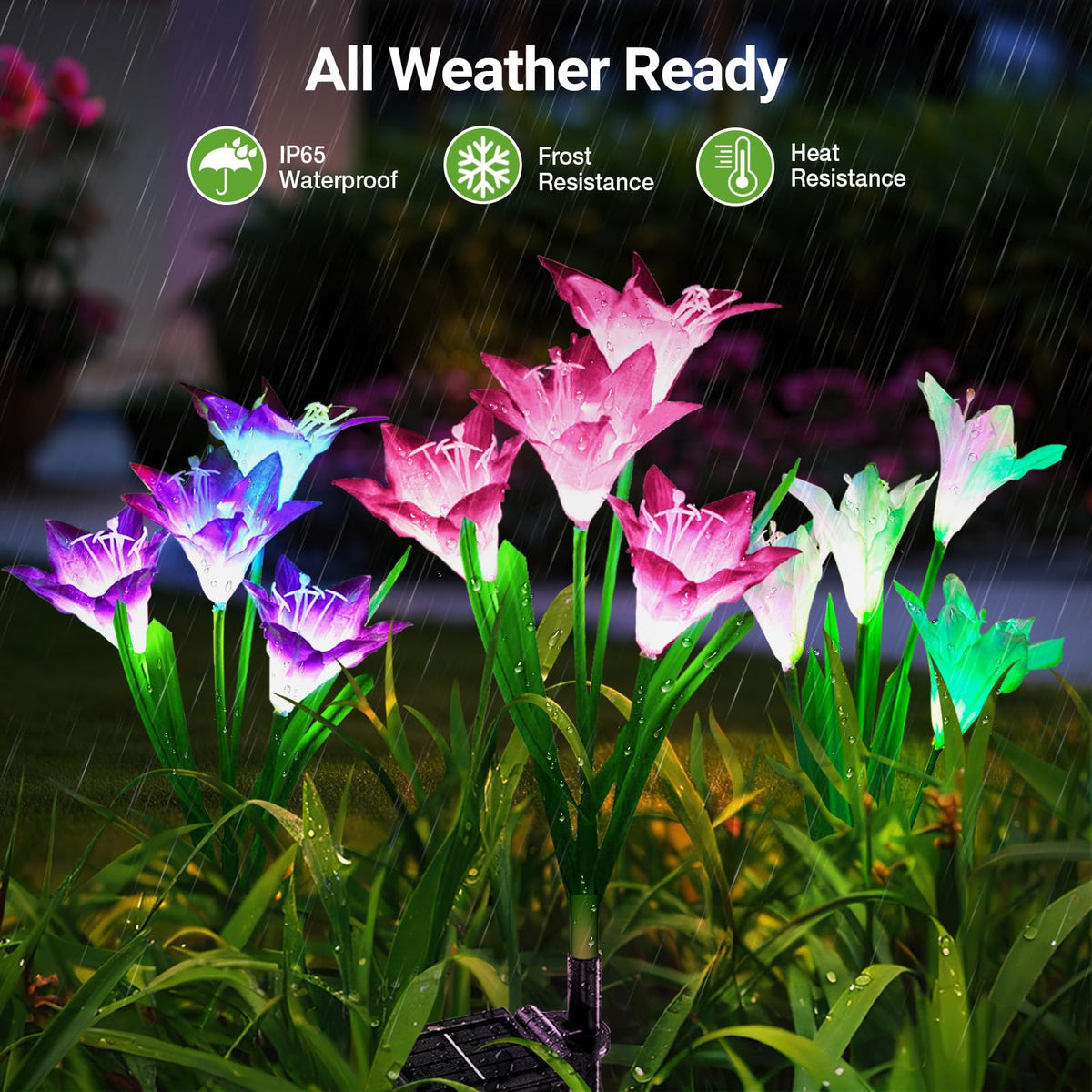 WdtPro IP65 waterproof outdoor lights withstand rain and wind