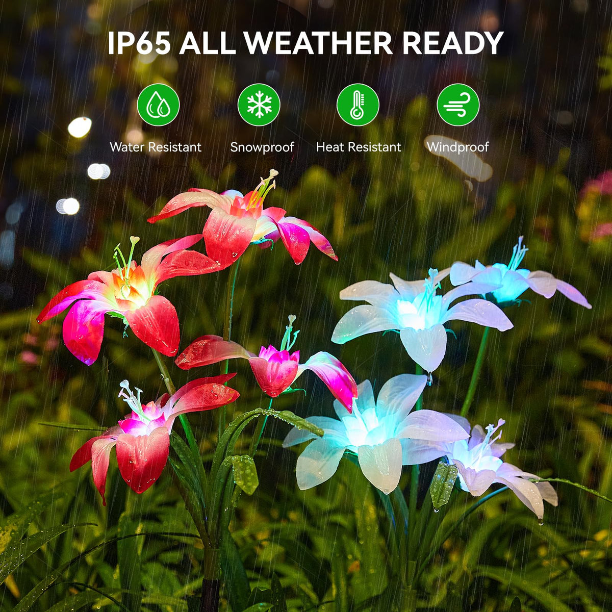 WdtPro IP65 weatherproof design withstands rain and wind