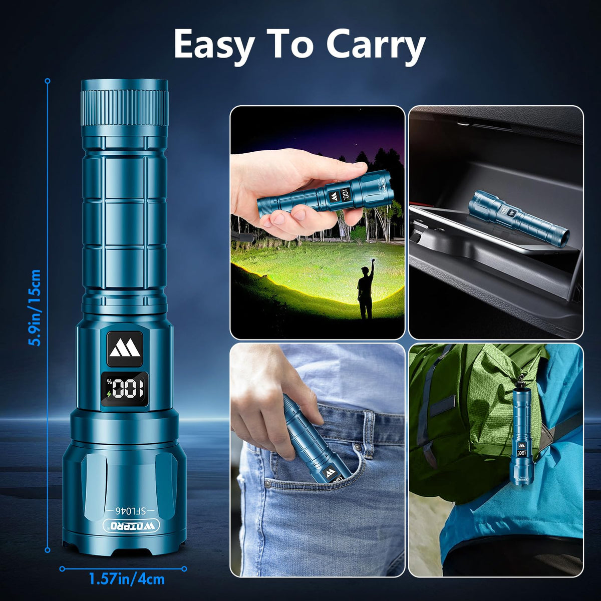 WdtPro 6061 aluminum body delivers rugged durability.