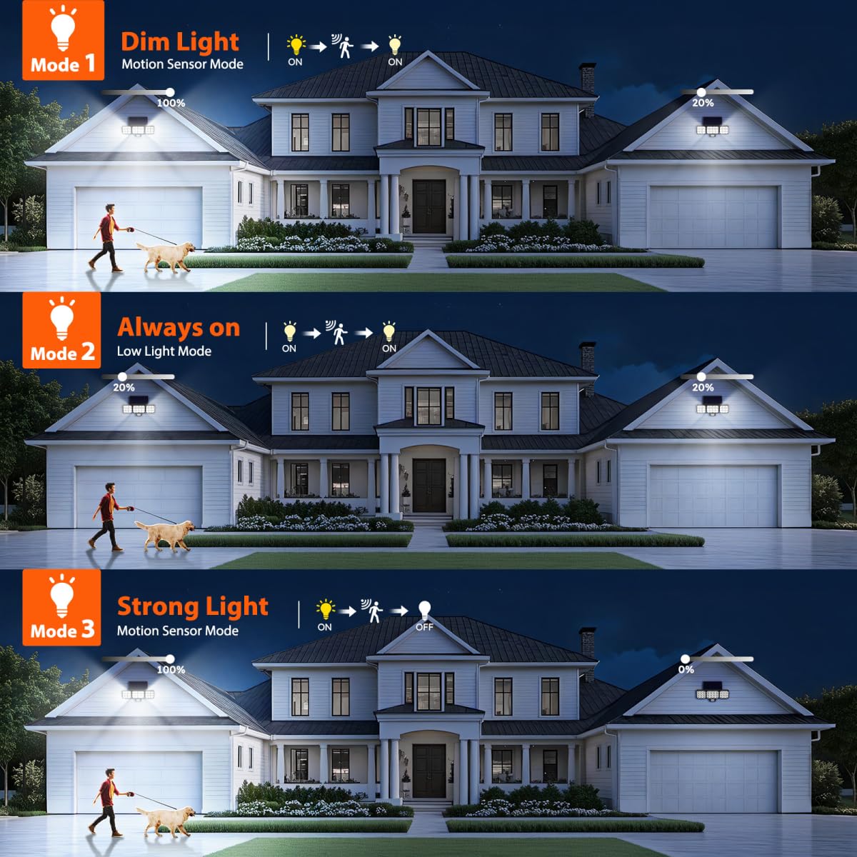 WdtPro PIR motion sensor detects activity up to 60 ft