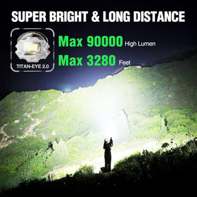 WdtPro flashlight side view highlighting rugged aluminum body for outdoor use