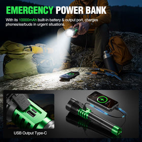 WdtPro flashlight USB power-bank function to charge devices