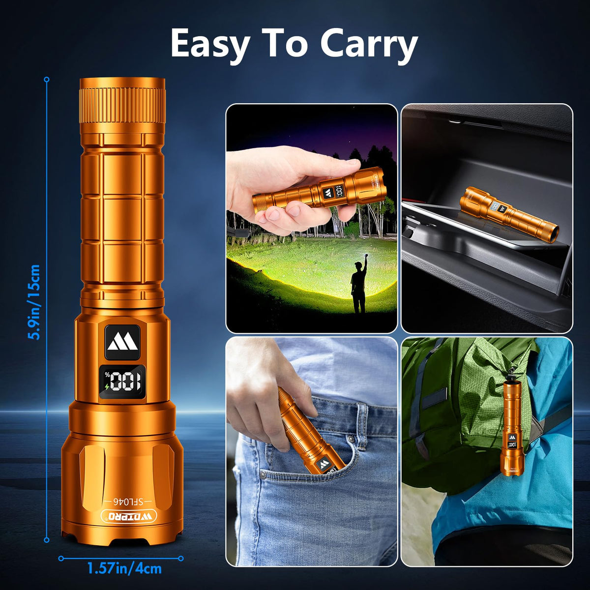 WdtPro SFL046 aluminum body offers rugged durability