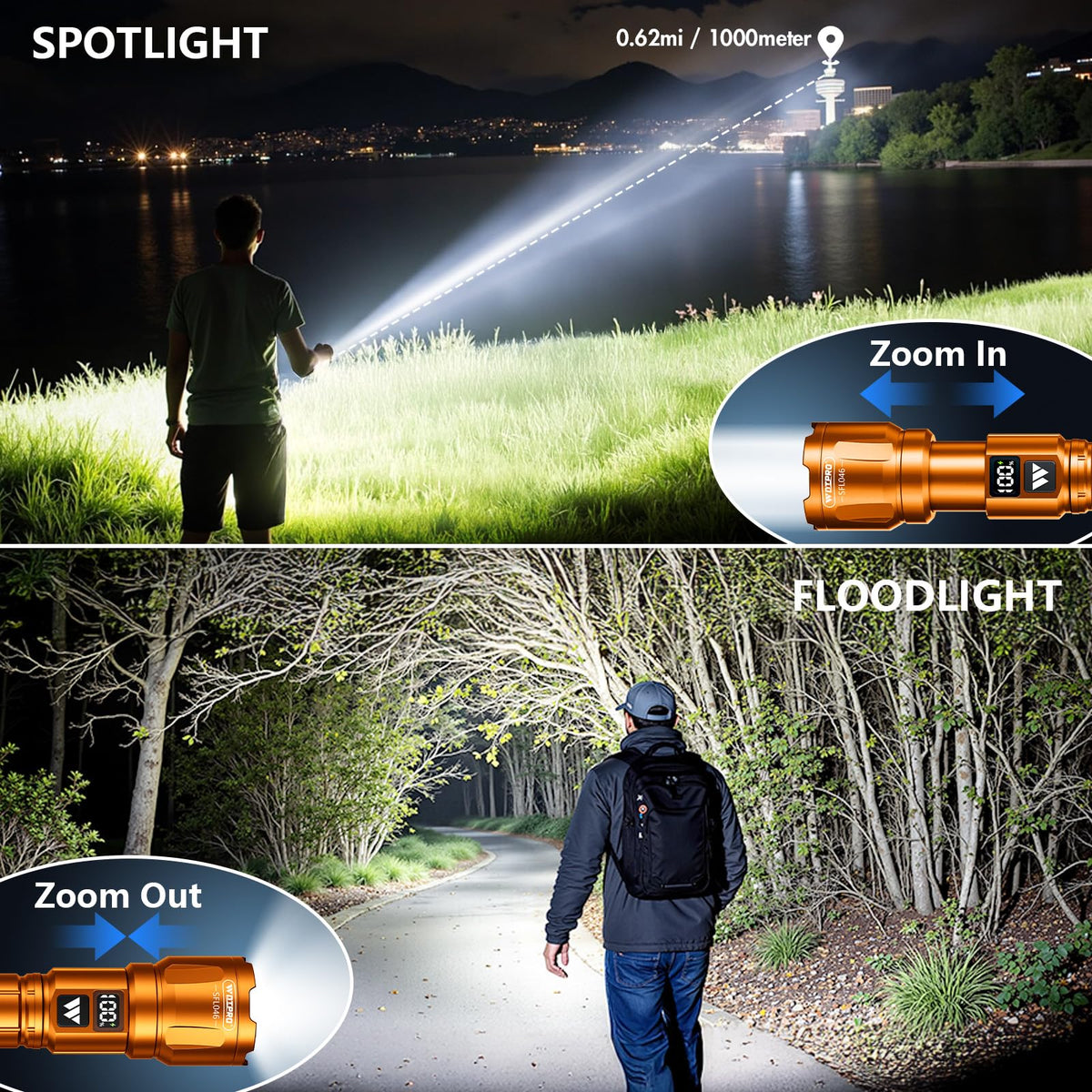 WdtPro SFL046 zoomable beam shows versatile spot and flood lighting