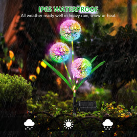 WdtPro flower lights cast a soft night glow for cozy patios.