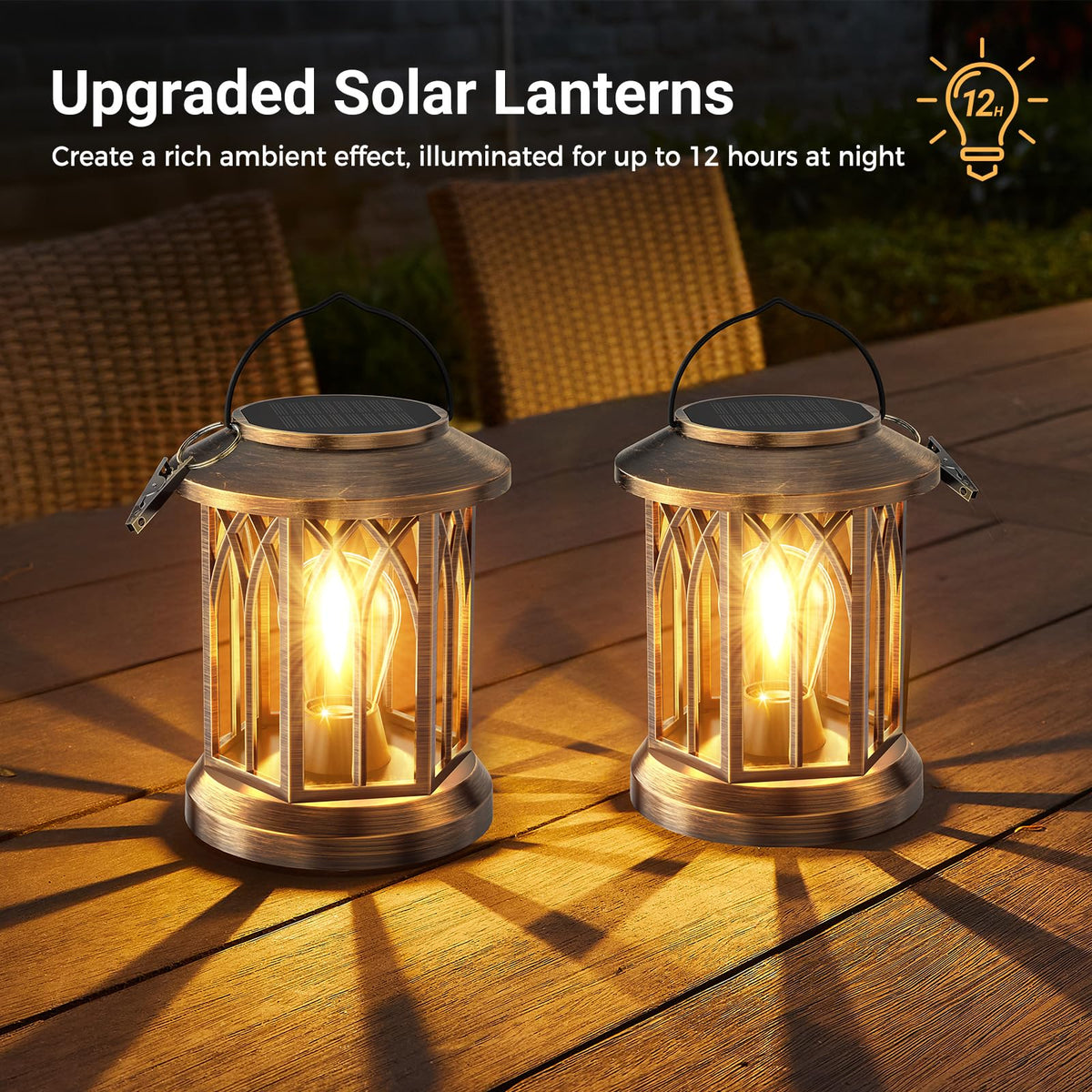 WdtPro solar lantern lights a garden path with gentle, durable glow.