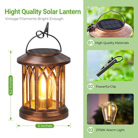 WdtPro lantern with IP65 waterproof design withstands rain and dew.