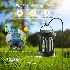 WdtPro lanterns auto on at dusk for hands-free lighting