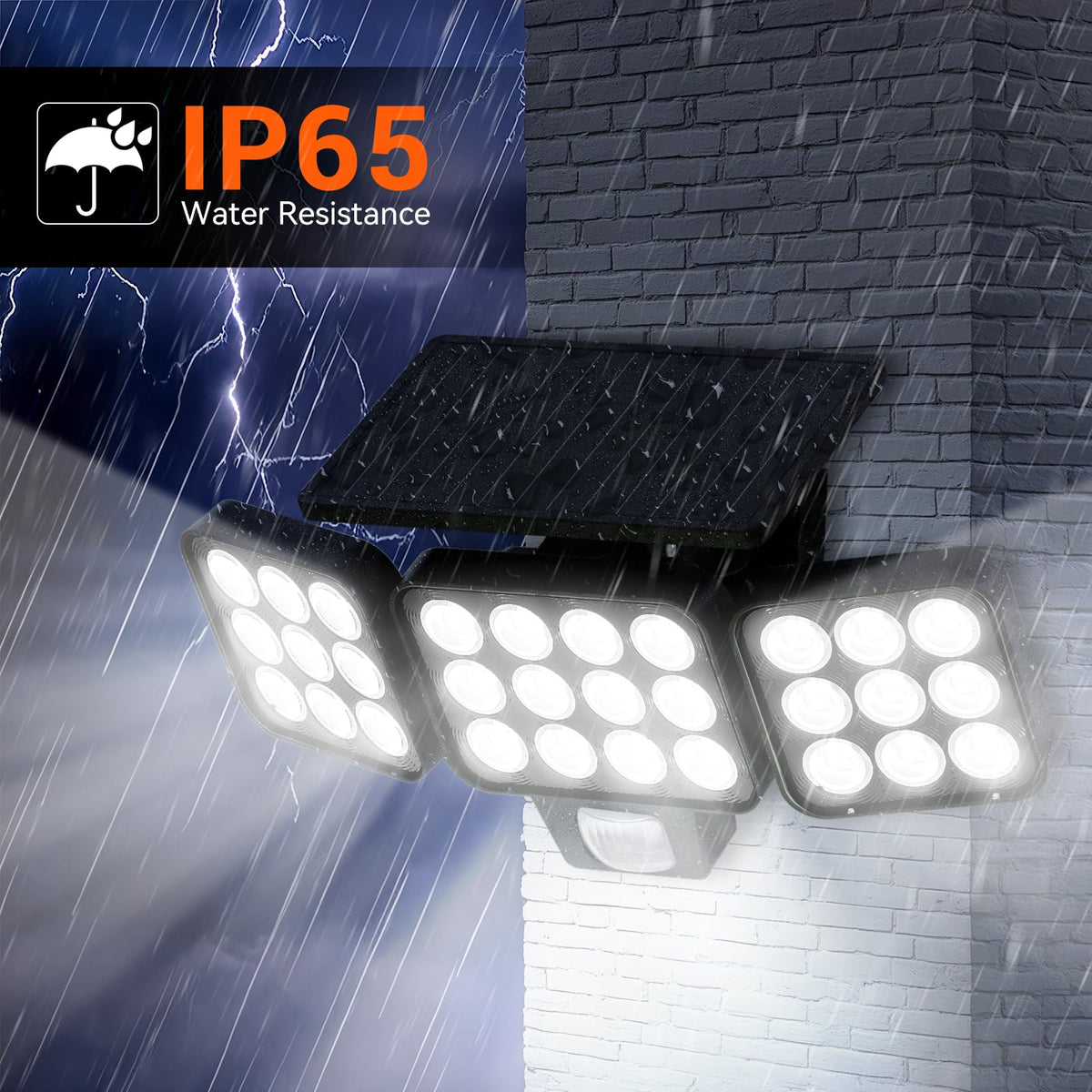 WdtPro waterproof shell withstands rain and cold for reliable night lighting