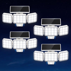 WdtPro solar lights outdoor front view showing entryway illumination