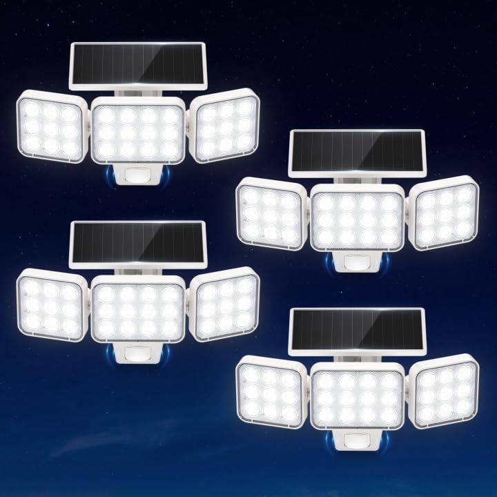 WdtPro solar lights outdoor front view showing entryway illumination