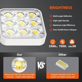WdtPro solar lights outdoor glass-panel close-up highlighting high-efficiency solar charging