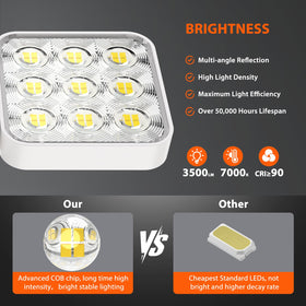 WdtPro COB LEDs deliver high 90+ CRI for true outdoor colors
